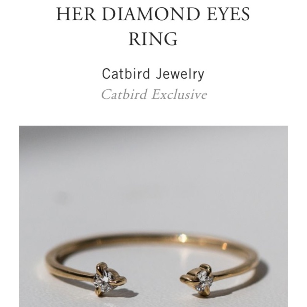 Catbird Her Diamond Eyes Ring